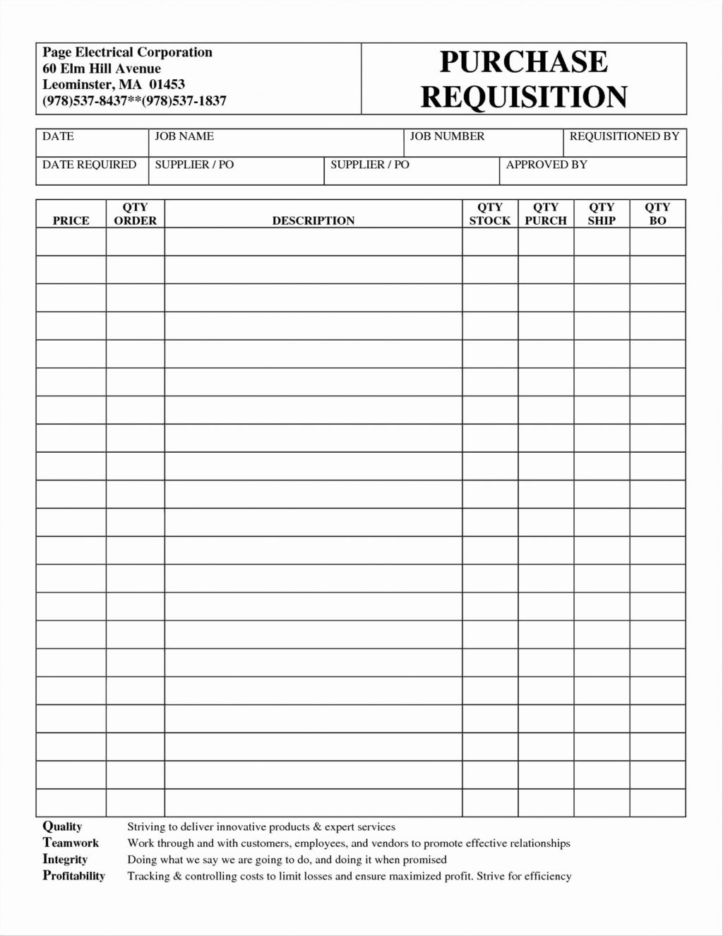 Requisition Tracking Spreadsheet Db excel