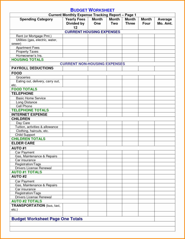restaurant monthly expenses spreadsheet