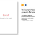 Restaurant Cost Analysis Spreadsheet Intended For Restaurant Food Cost Analysis Template In Word, Apple Pages