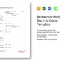 Restaurant Costs Spreadsheet Intended For 020 Template Ideas Restaurant Worksheet Start Up Costs ~ Ulyssesroom