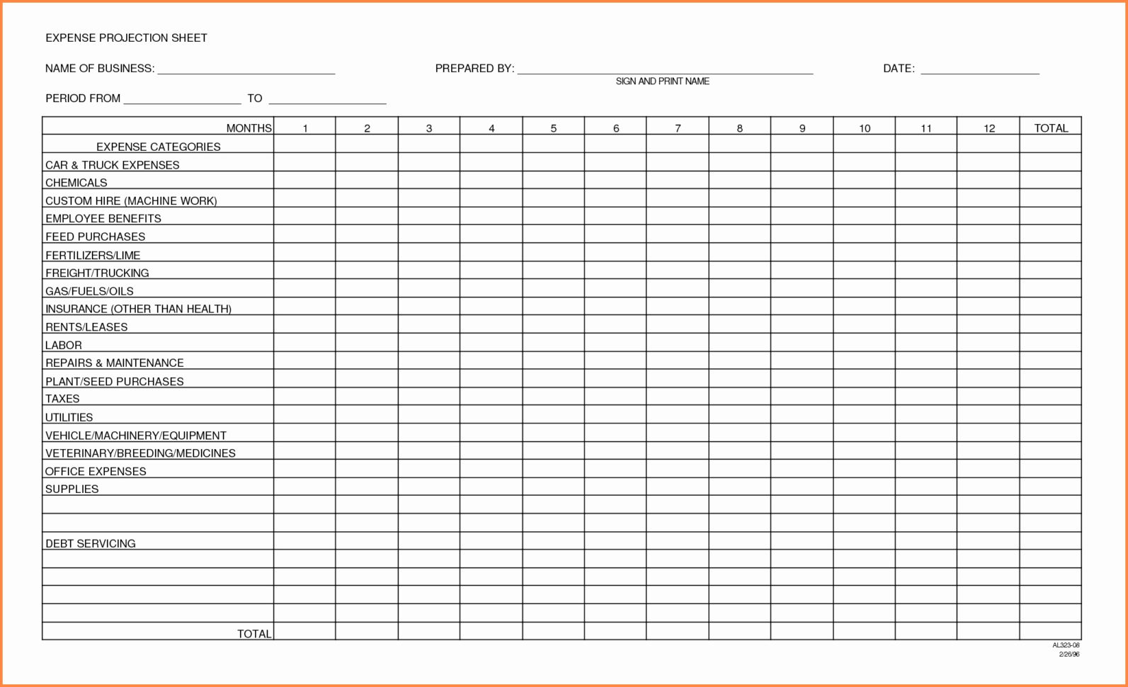 monthly expense spreadsheet for catering