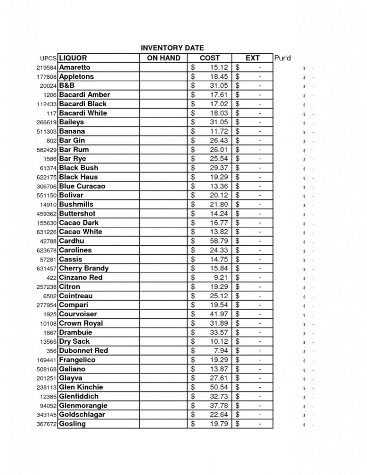 Restaurant Inventory Spreadsheet Template Free Inside Restaurant Inventory Spreadsheet Download Restaurantventory Sheet