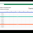 Restaurant Spreadsheet Templates In Restaurant Schedule Excel Template  7Shifts