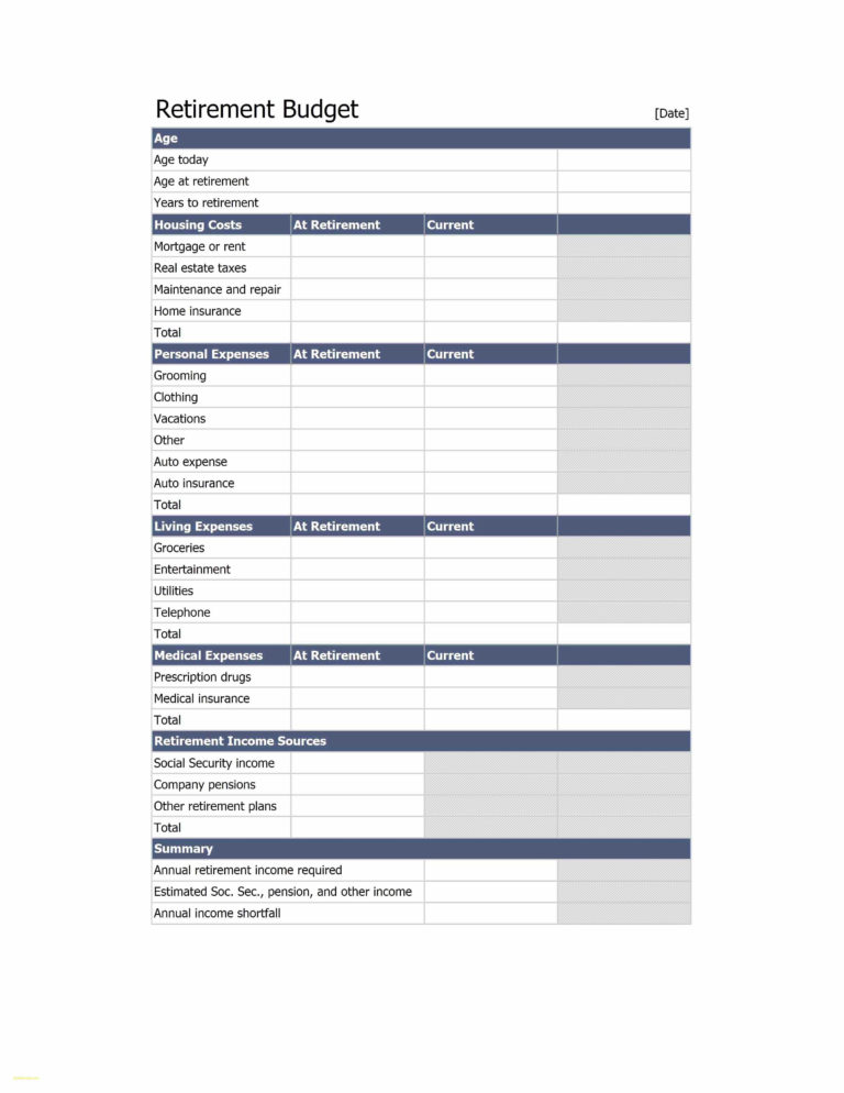 Retirement Calculator Spreadsheet Template — db-excel.com