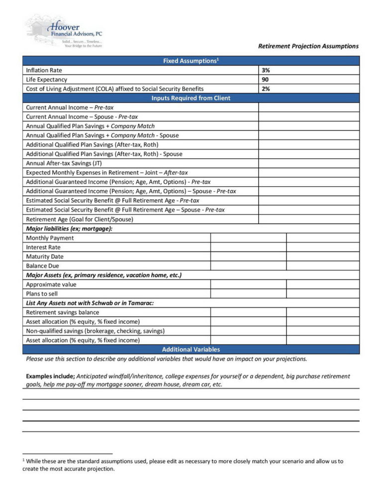 Retirement Income Planning Spreadsheet in Retirement Planning Worksheet