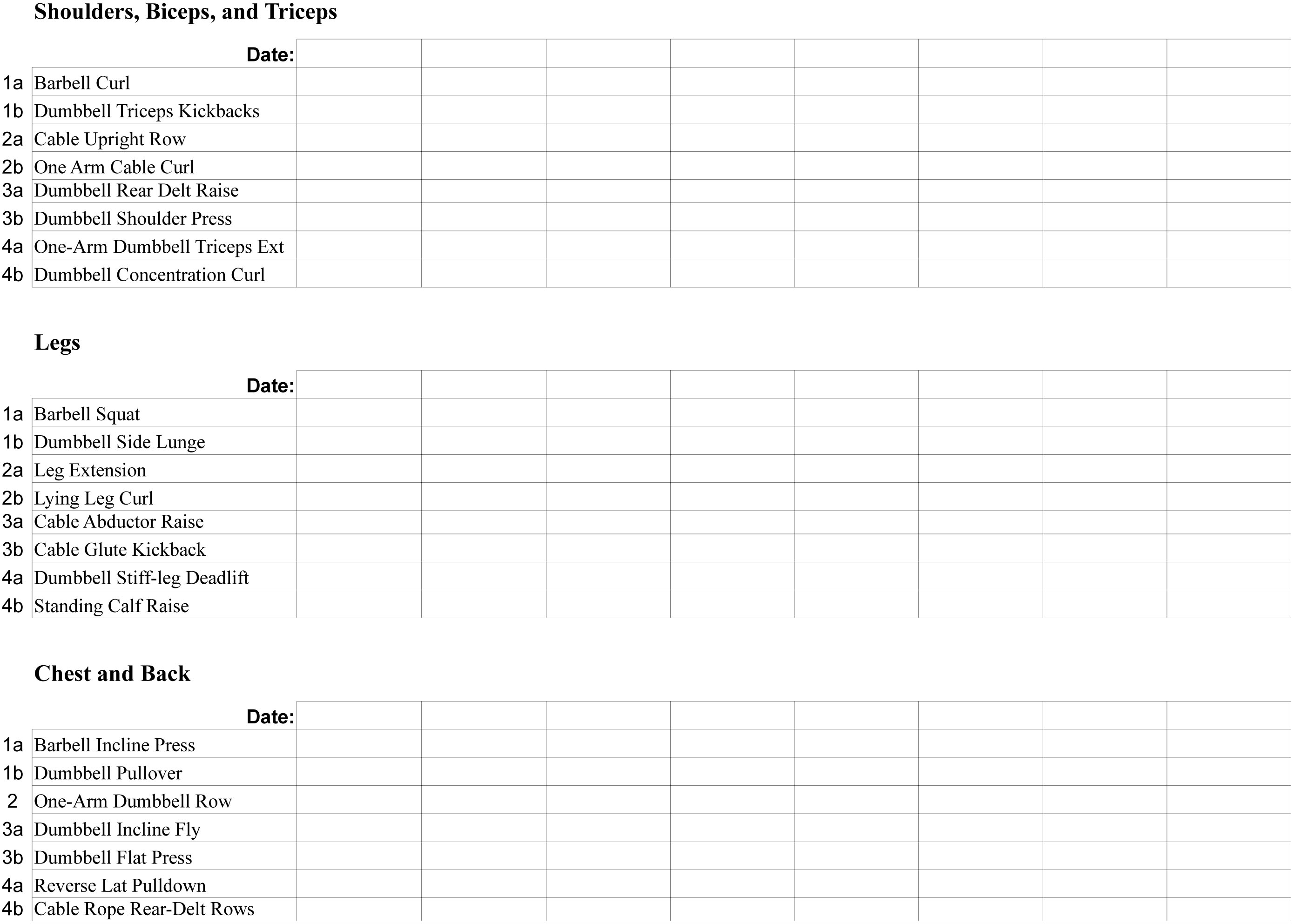 Reverse Pyramid Training Spreadsheet Regarding My Fitness Journey Part 1: Weight Lifting  Making Nice In The Midwest