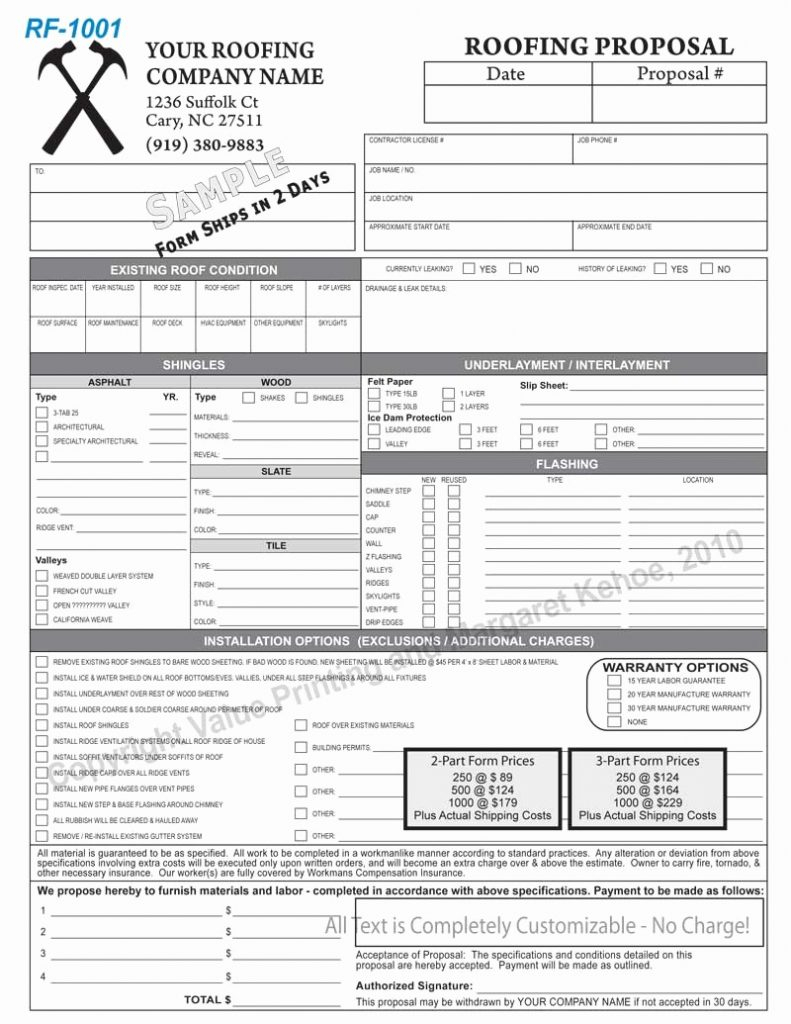 Roofing Estimate Spreadsheet Within Roofing Invoice Template Excel 