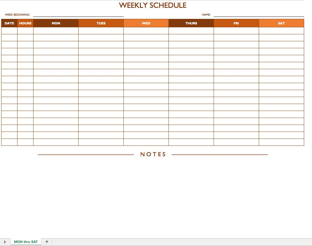 Rota Spreadsheet Template regarding Free Work Schedule Templates For Word And Excel