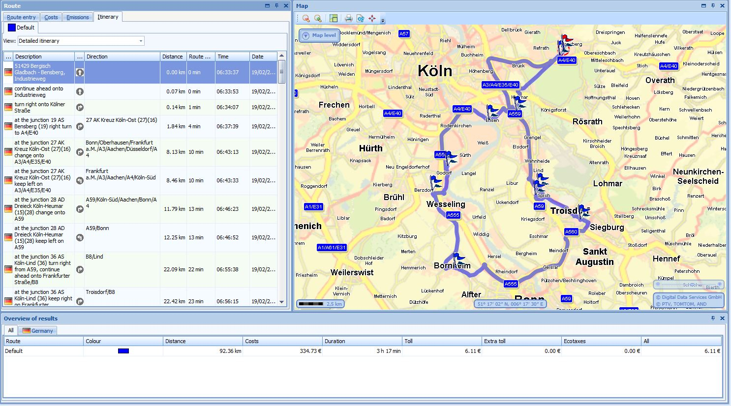 db.de trip planner