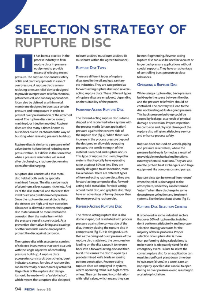 Rupture Disc Sizing Spreadsheet Inside Pecm  Issue 32 2018Mh Media Global  Issuu Rupture Disc Sizing Spreadsheet Inside Pecm  Issue 32 2018Mh Media Global  Issuu
