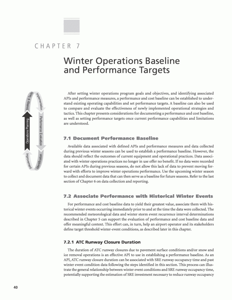 Rv Maintenance Spreadsheet In Chapter 7  Winter Operations Baseline And Performance Targets  A
