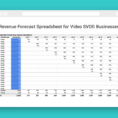Saas Business Model Spreadsheet For Revenue Forecast Spreadsheet For Video Subscription Businesses  Zype