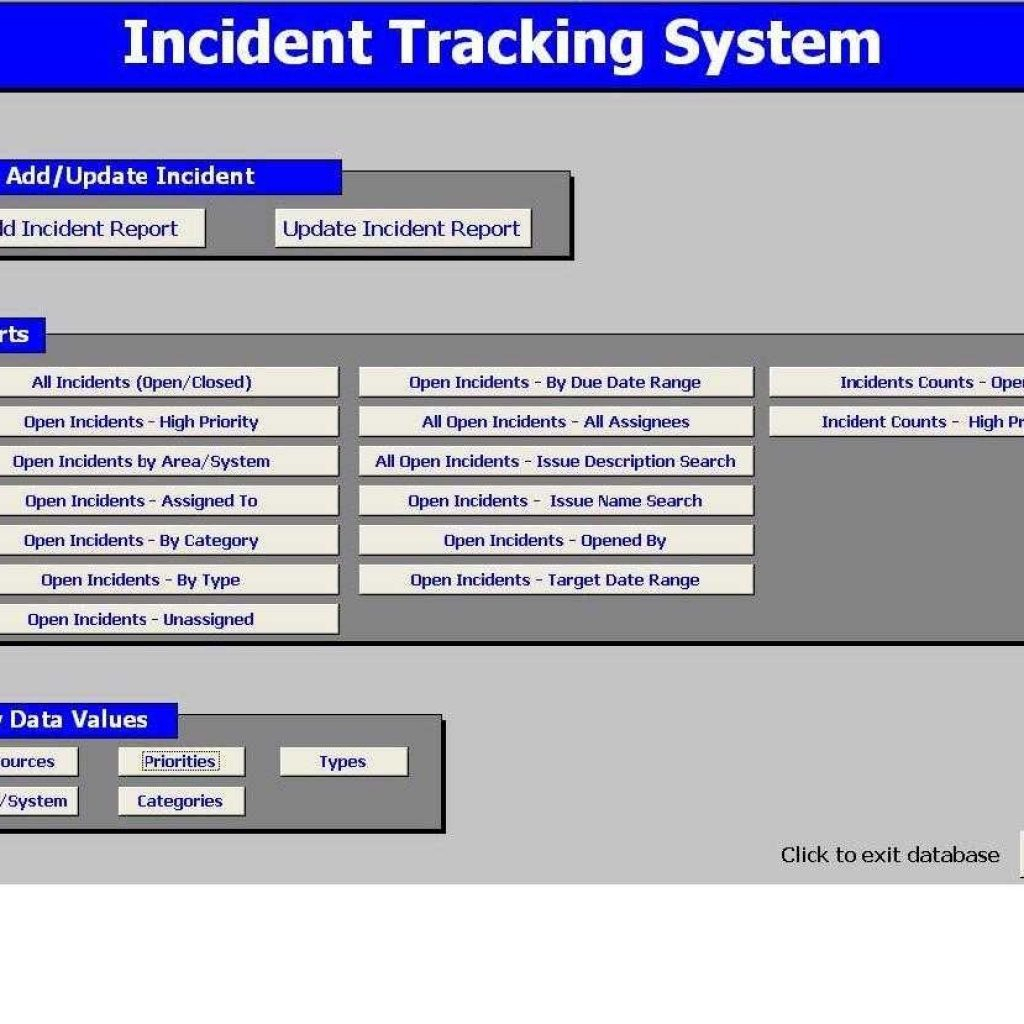 Safety Incident Tracking Spreadsheet Intended For Incident Tracking Spreadsheet Safety And App Sample Worksheets Excel