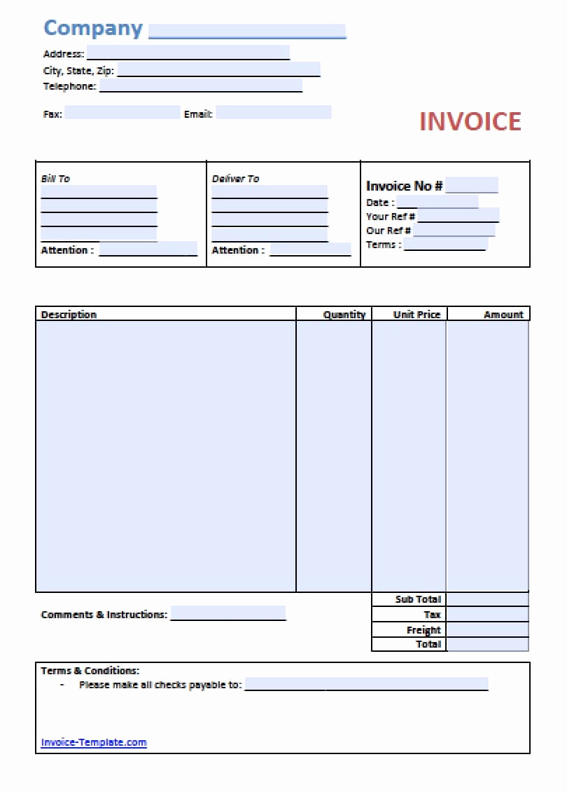 Sample Invoice Spreadsheet for Professional Invoice Templates Free Simple Basic Invoice Template