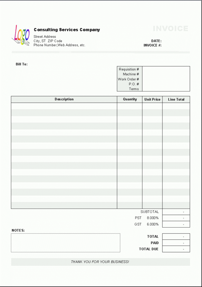 Sample Invoice Spreadsheet Inside Free Excel Invoice Templates – Teknolojiblogu