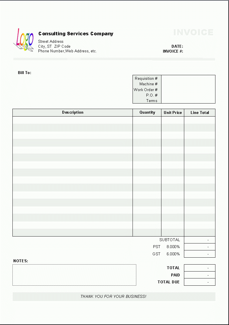 Sample Invoice Spreadsheet inside Free Excel Invoice Templates – Teknolojiblogu