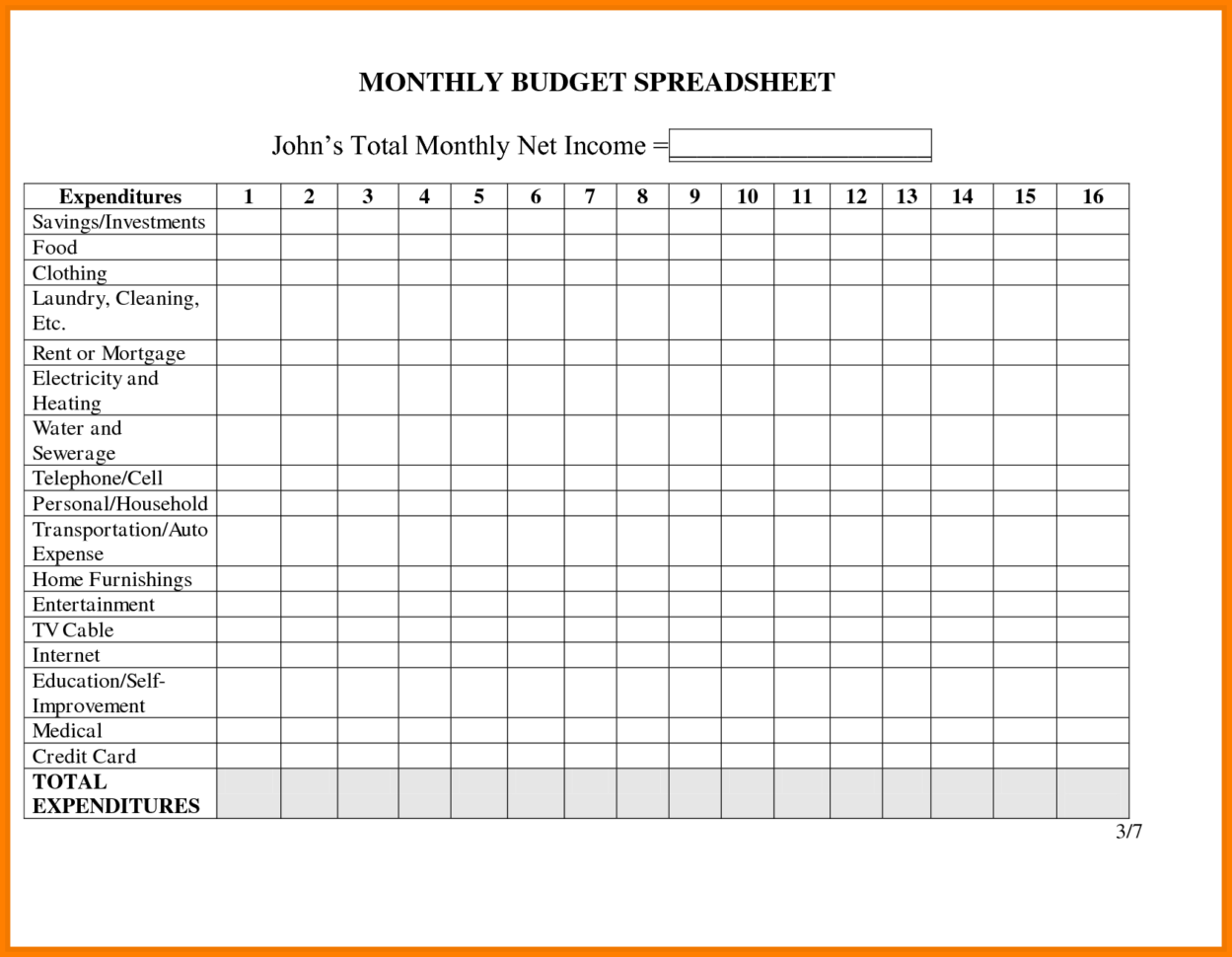 Sample Spreadsheet For Monthly Expenses For Bill Sheet Template Rent Collection Spreadsheet And 8 Monthly Bills