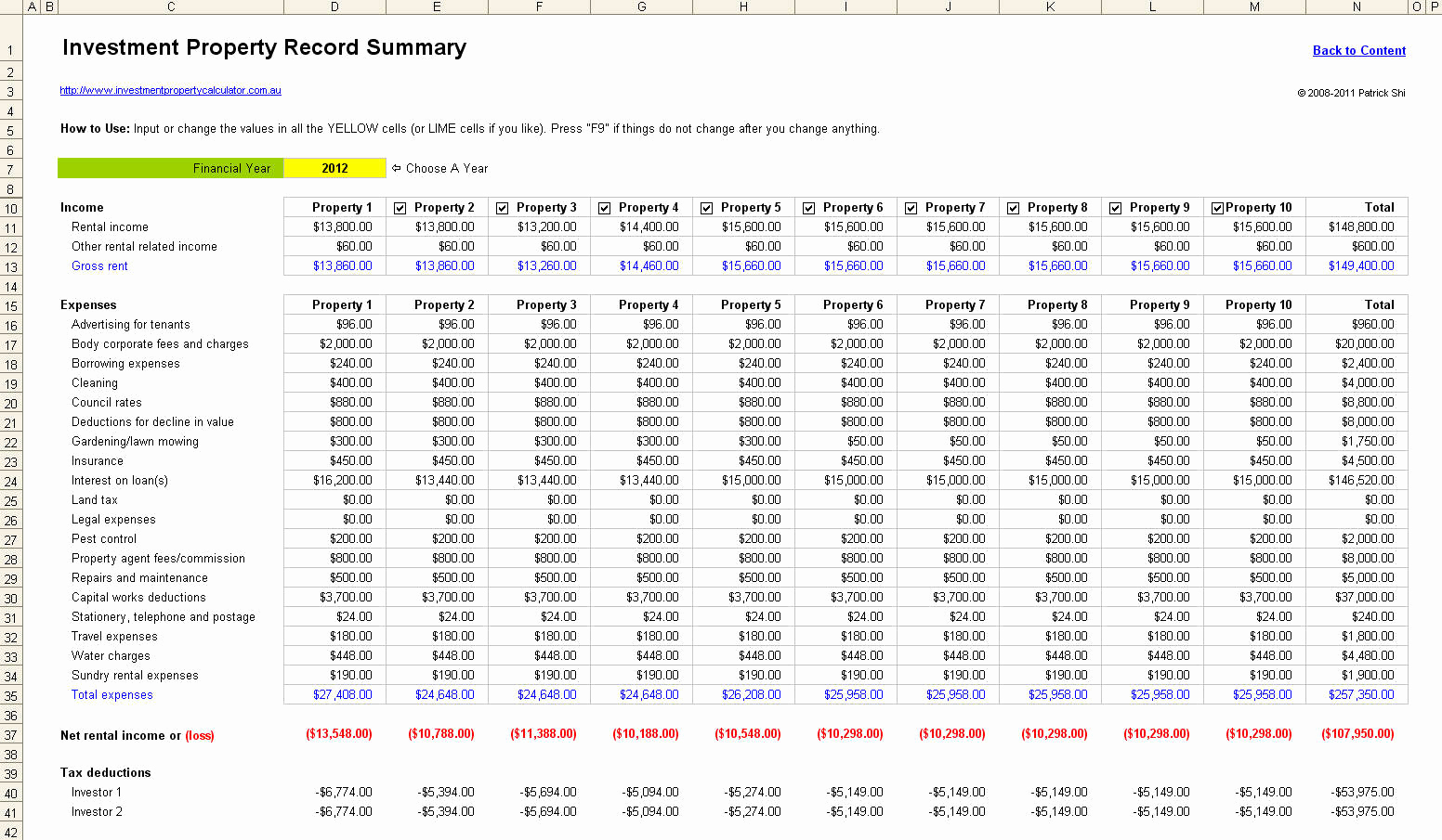 Sample Spreadsheet For Rental Property Within Rental Property Calculator Spreadsheet Making An Excel For New