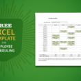 Sample Staff Schedule Spreadsheet Throughout Free Excel Template For Employee Scheduling  When I Work