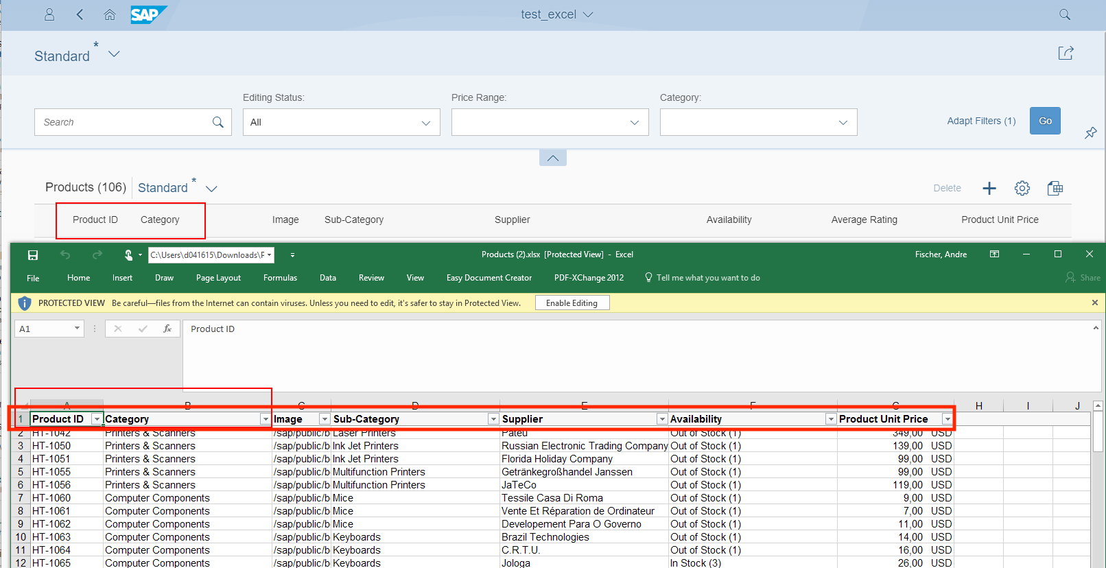 Sap Calculation Spreadsheet Throughout New Excel Export Functionality Available  Sap Blogs