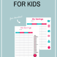 Savings Goal Tracker Spreadsheet Pertaining To How To Create Savings Goals For Kids + Free Savings Tracker  Frugal