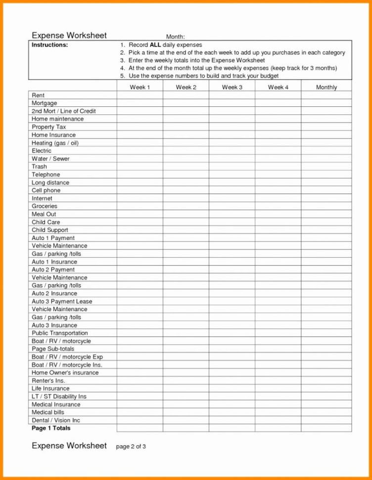 Schedule C Spreadsheet pertaining to Schedule C Expenses Spreadsheet