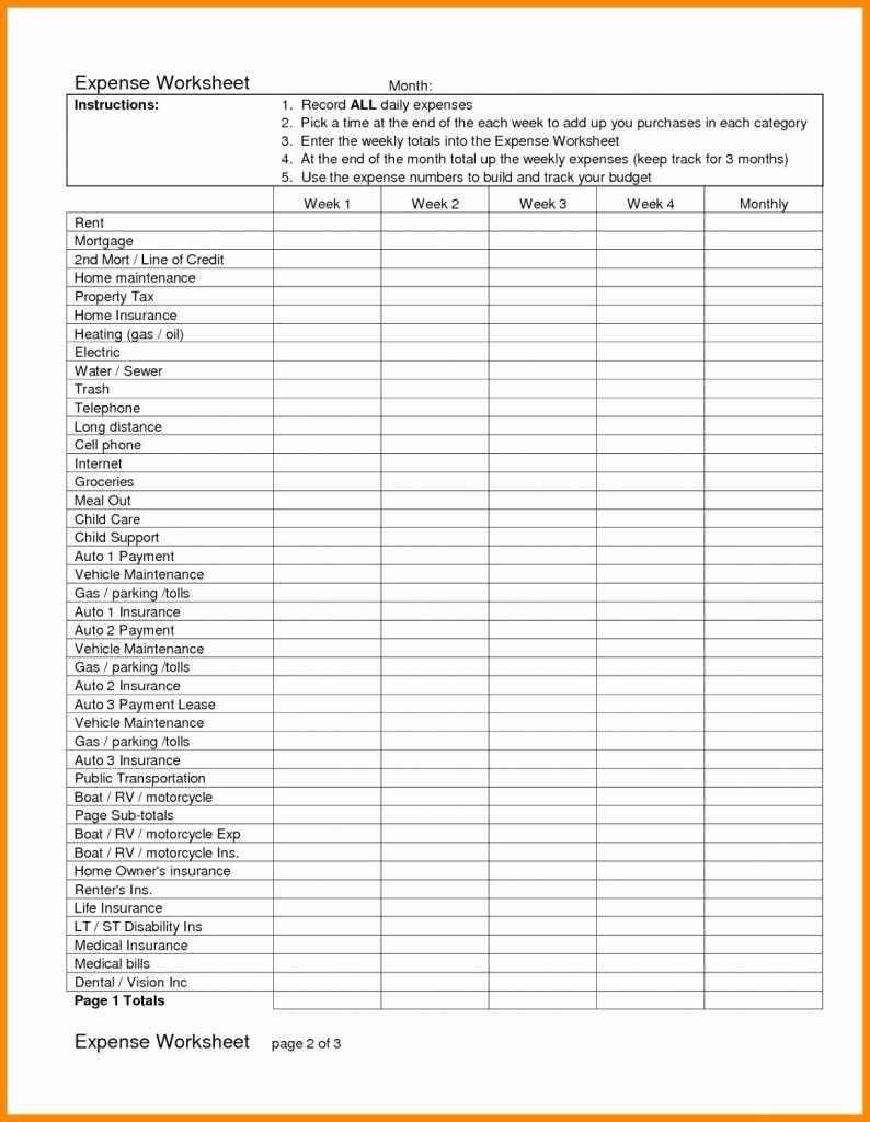 Schedule C Spreadsheet Pertaining To Schedule C Expenses Spreadsheet Car And Truck Worksheet