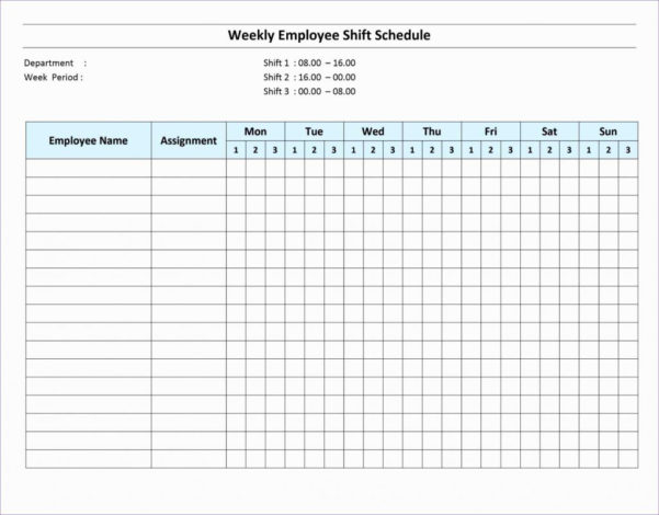 spreadsheet for scheduling employees