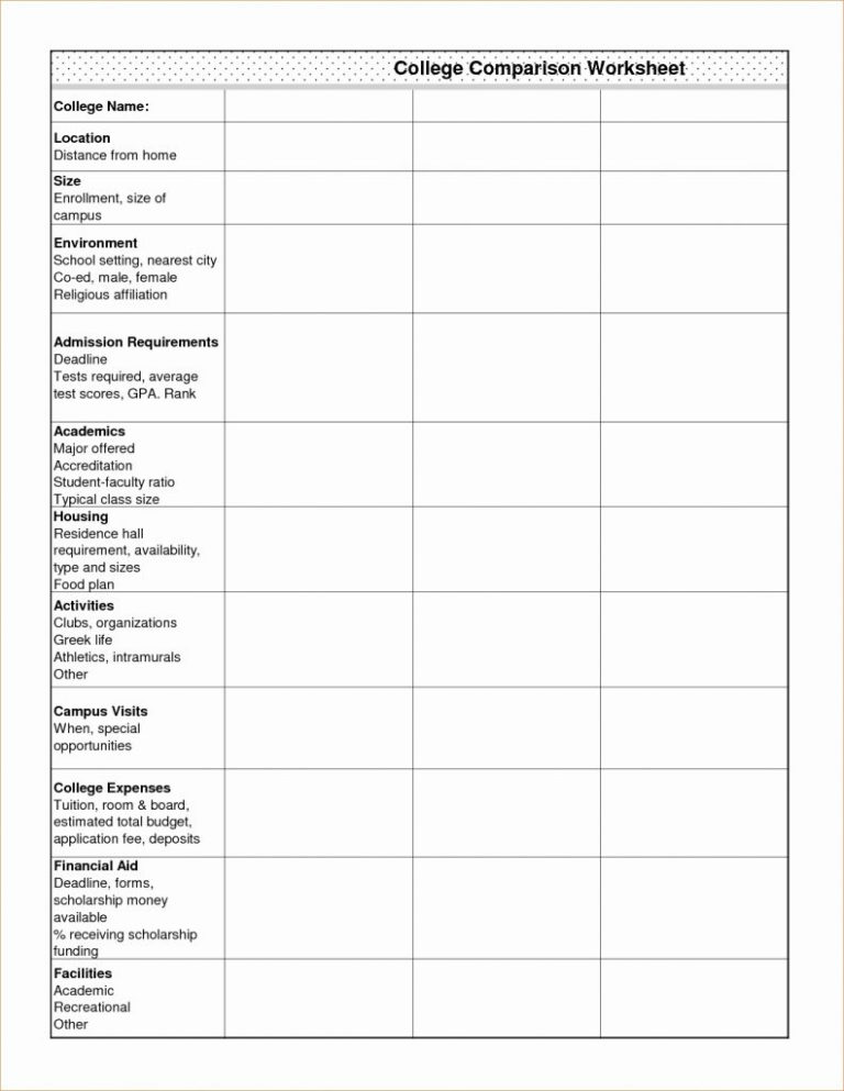 Scholarship Spreadsheet —