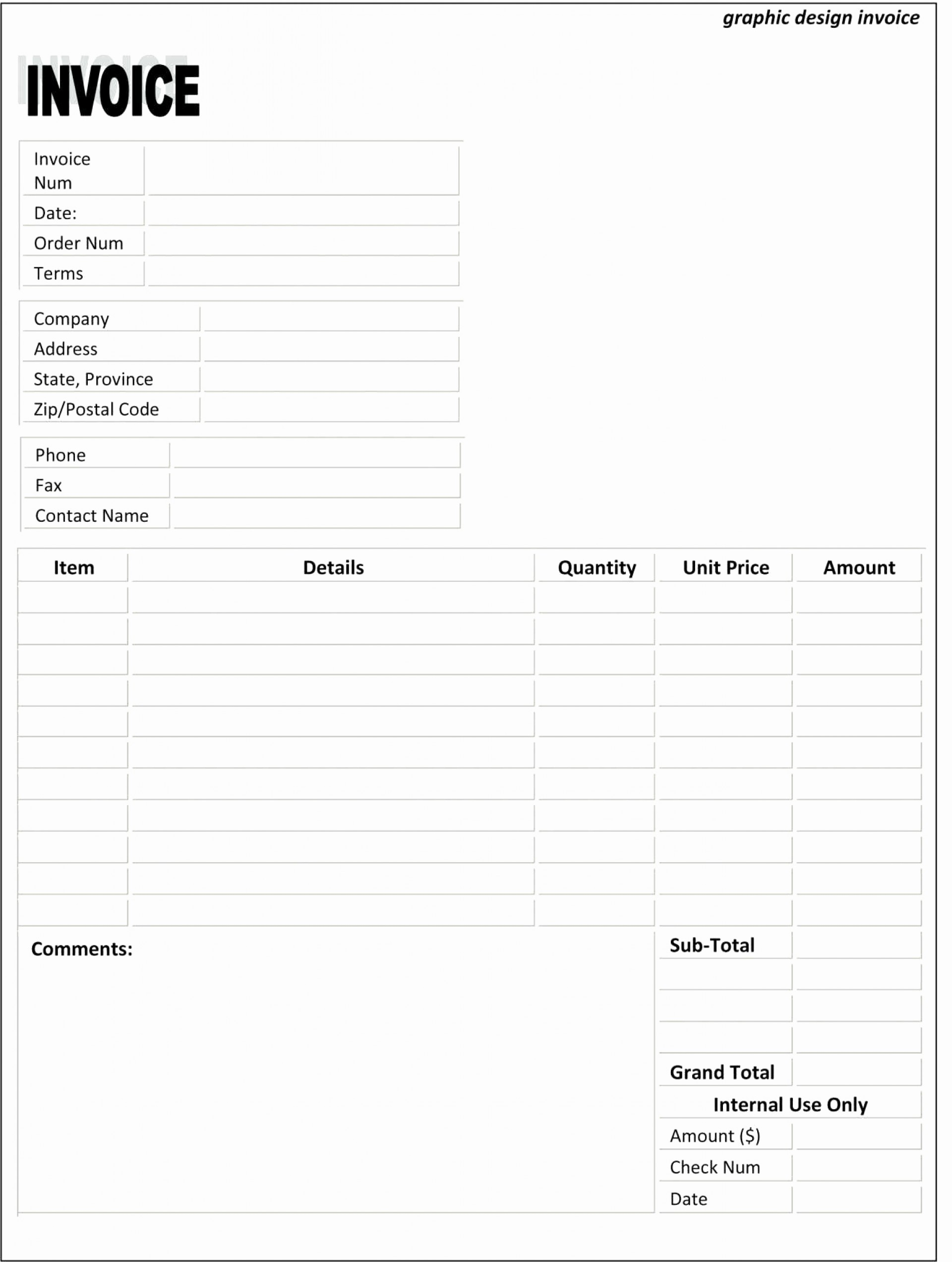 word document self employed printable invoice template