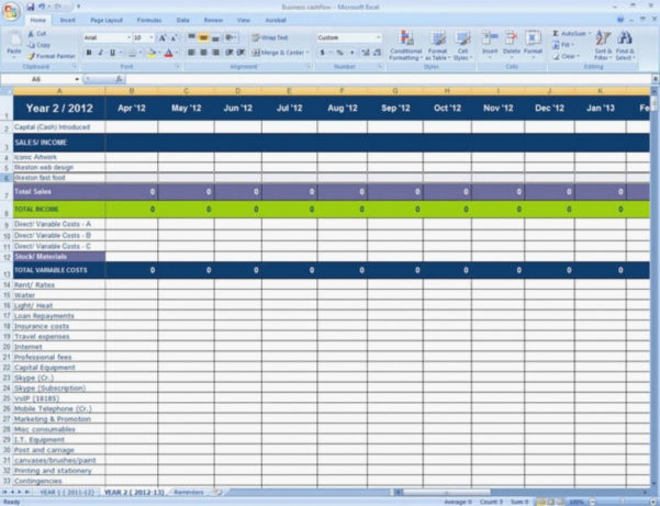 Self Employed Expense Spreadsheet — db-excel.com