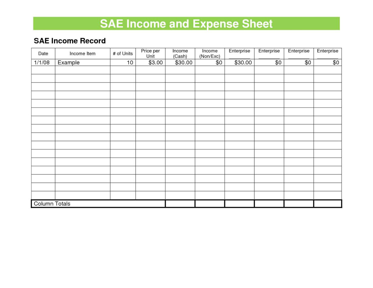 daily personal expense excel sheet free download