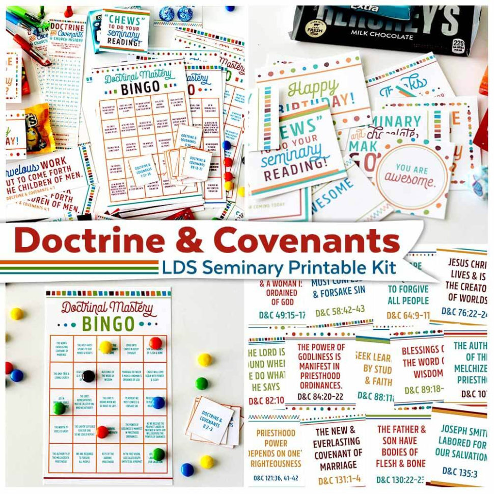 Seminary Spreadsheet 2017 Throughout Free Lds Seminary Binder Coverdoctrine  Covenants  Teepee Girl