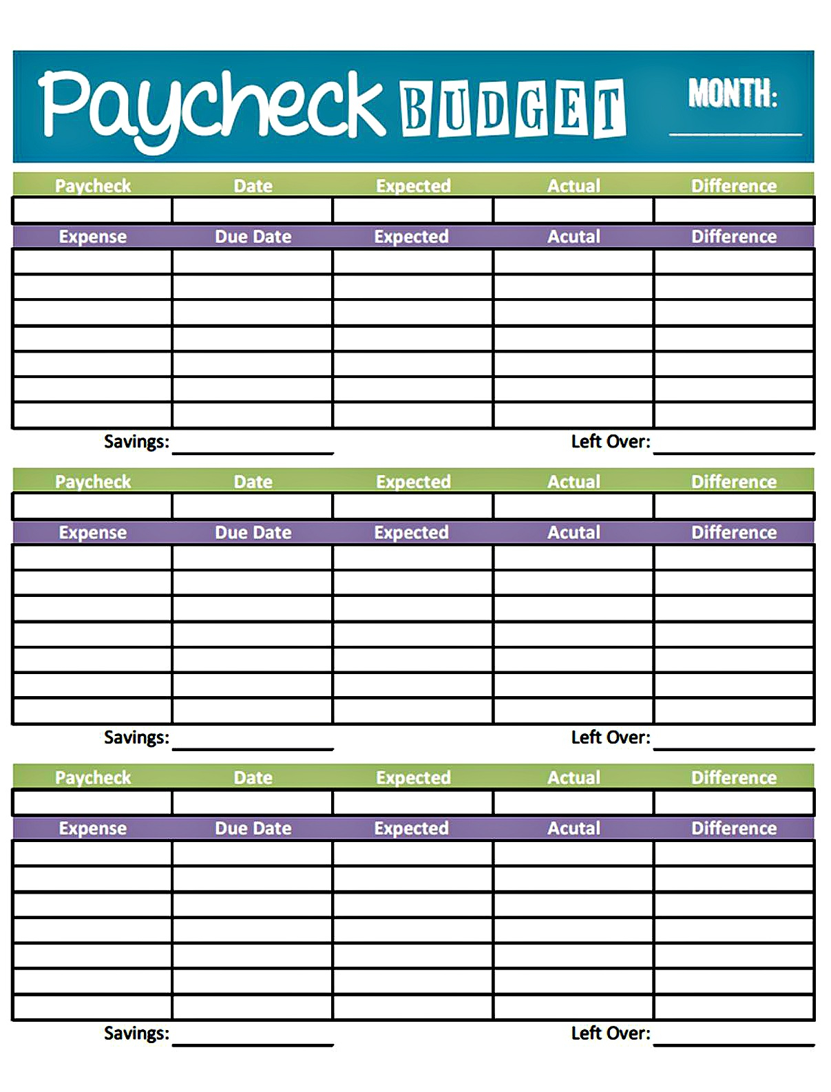 budget planning worksheets printable