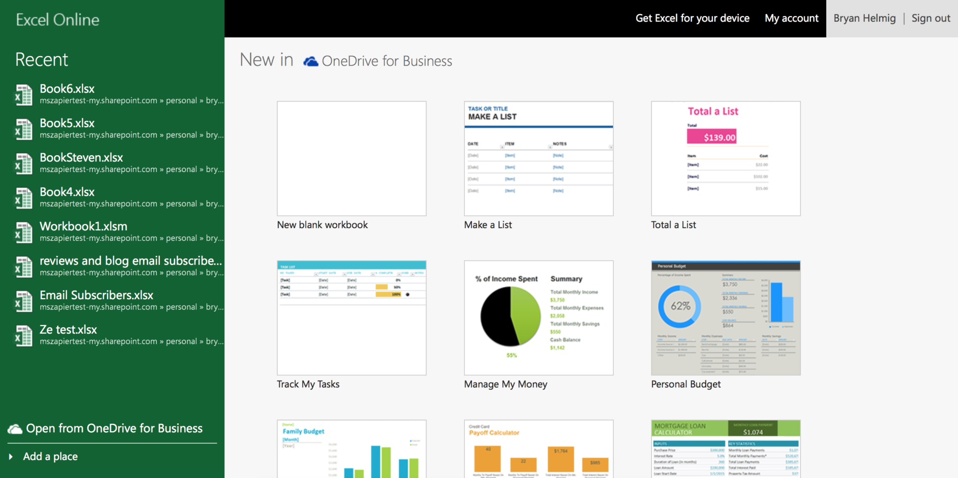 excel online free