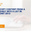 Sharepoint Spreadsheet With How To Copy Content From A Spreadsheet Into A List In Sharepoint