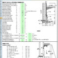 Sheet Pile Wall Design Spreadsheet In Civil Engineering Retaining Wall Designpreadsheet Example Of