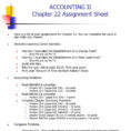 Show Me What A Spreadsheet Looks Like For Ppt  Accounting Ii Chapter 22 Assignment Sheet Powerpoint