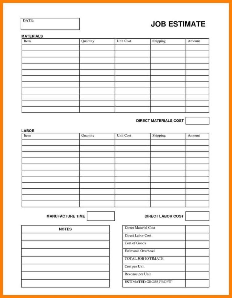 Simple Job Costing Spreadsheet For Construction Job Cost Excelt And Free For Simple Costing  Askoverflow