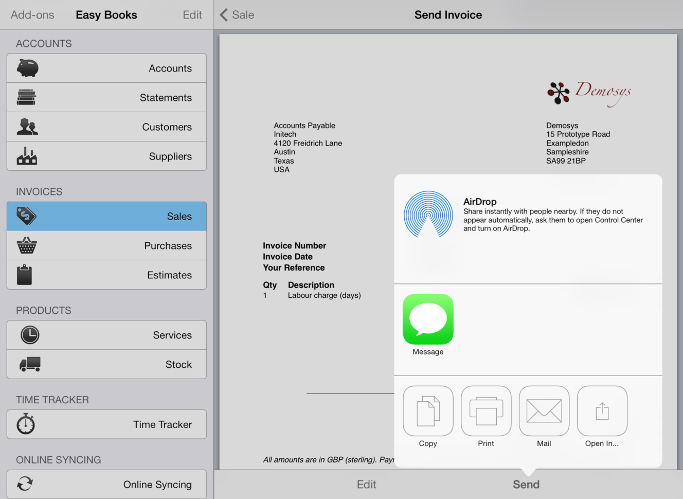 Simplex D Account Book Spreadsheet With Easy Books For Ios  Easy Books