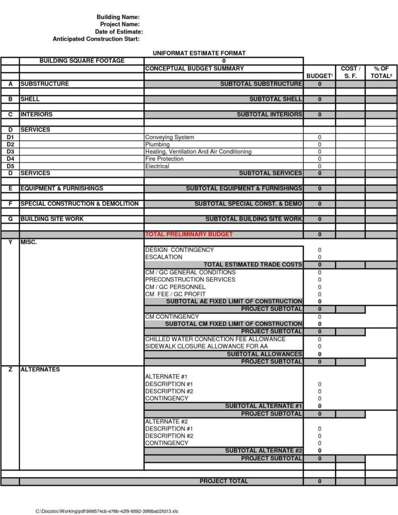 Site Work Estimating Spreadsheet Within Water Damage Estimate Template And Spreadsheet