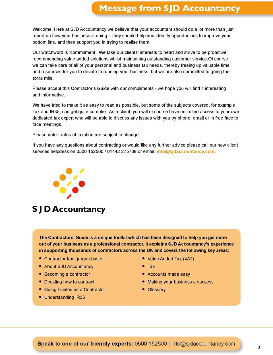 Sjd Accountancy Spreadsheet Regarding Contractor S Guide. To Running Your Own Limited Company.  Pdf