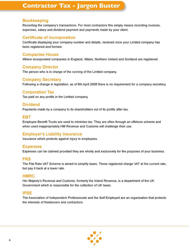 Sjd Accountancy Spreadsheet Within Contractor S Guide. To Running Your Own Limited Company.  Pdf