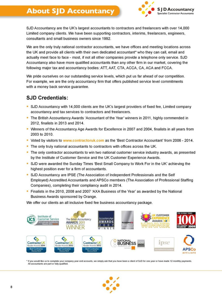 Sjd Spreadsheet With Regard To Contractor S Guide. To Running Your Own Limited Company.  Pdf