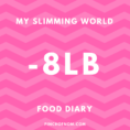 Slimming World Food Diary Spreadsheet For My Slimming World Food Diary  8Lb Off  Pinch Of Nom