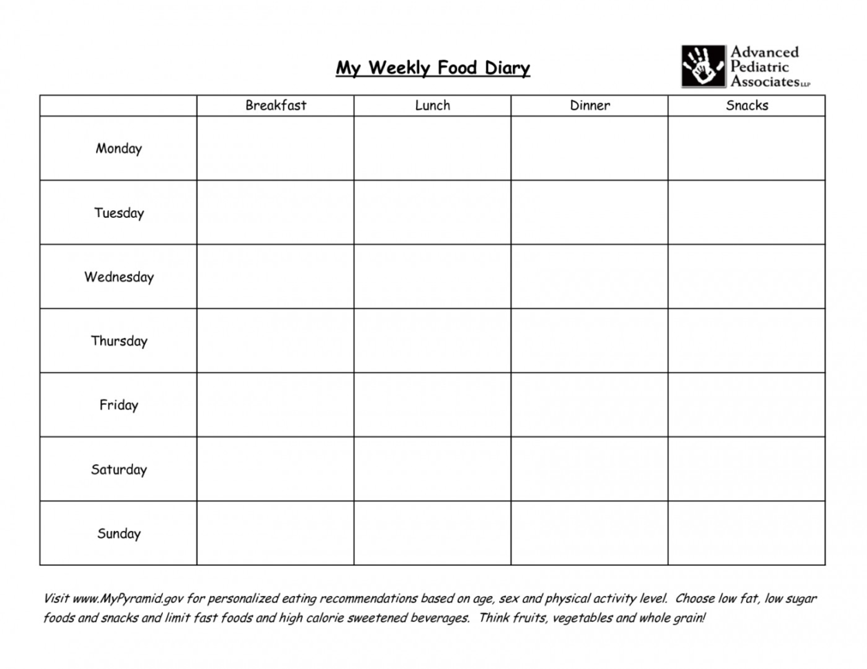 Slimming World Food Diary Spreadsheet Db excel