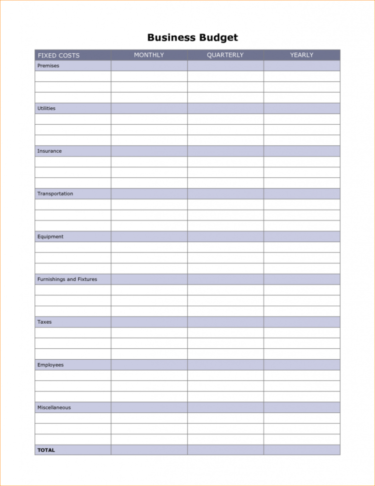 Small Business Budget Spreadsheet Inside Small Business Budget Worksheet Printable Business 6010