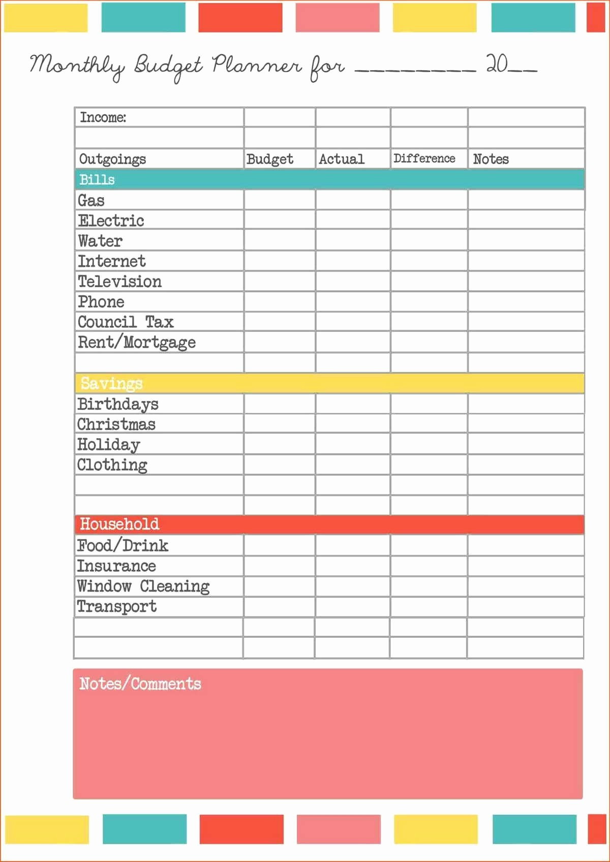 Small Business Expense Sheet Templates