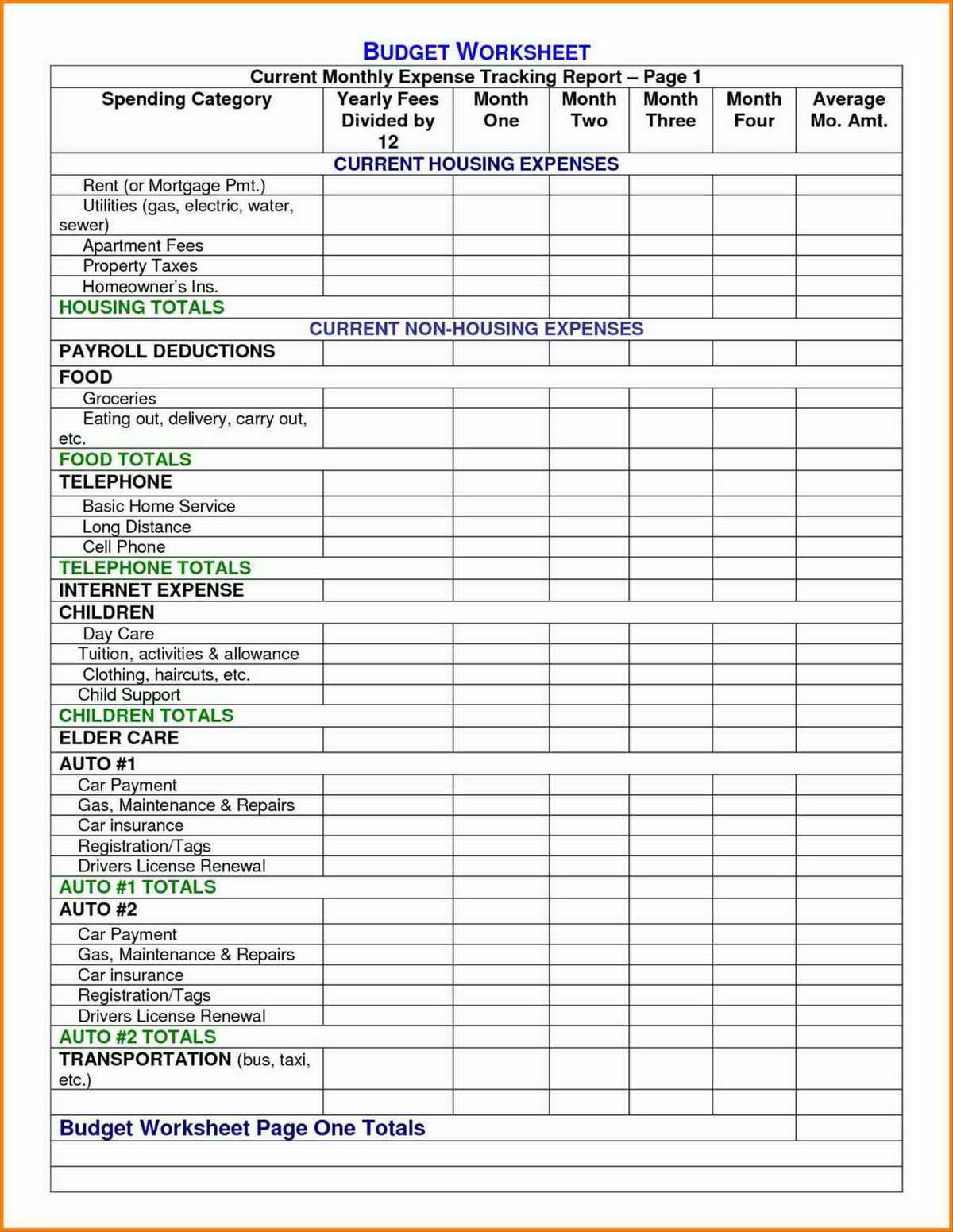 report expenses for taxes templates