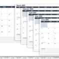 Smartsheet Spreadsheet With Regard To Make A 2018 Calendar In Excel Includes Free Template